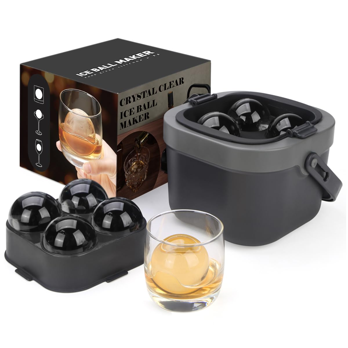 Crystal Clear Ice Ball Maker,  – Ice Mold Sphere recenzja i cena