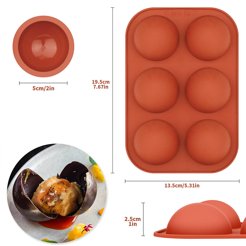 6 Cavities Semicircle Silicone – Ice Mold Sphere recenzja i cena
