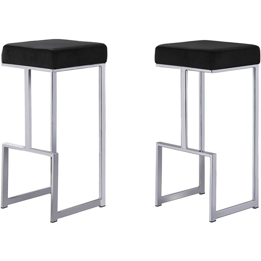 Modern Velvet-Upholstered Bar  – Home Bar Stools recenzja i cena