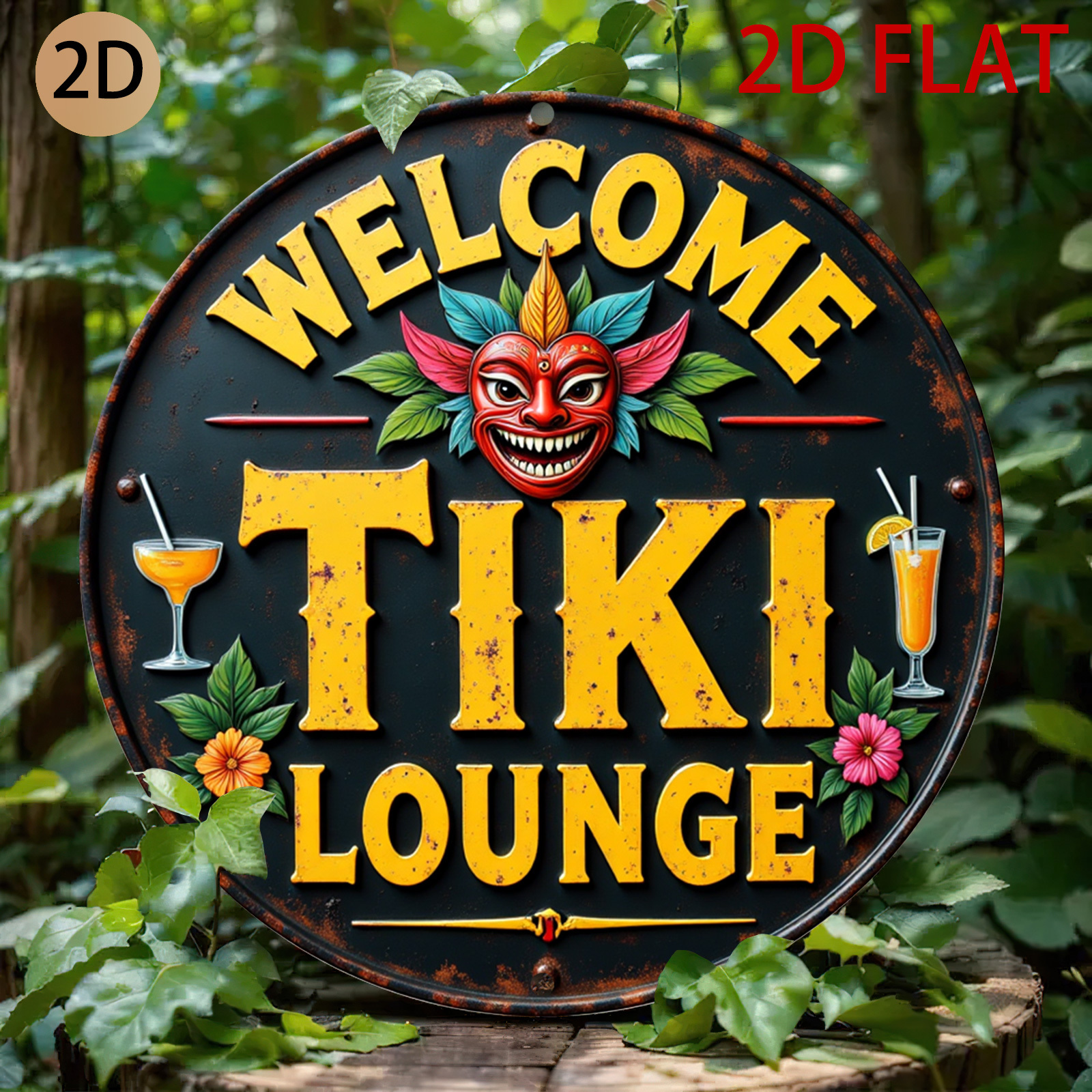 Retro Tiki Lounge Sign - Tropi – Home Bar Lounge recenzja i cena