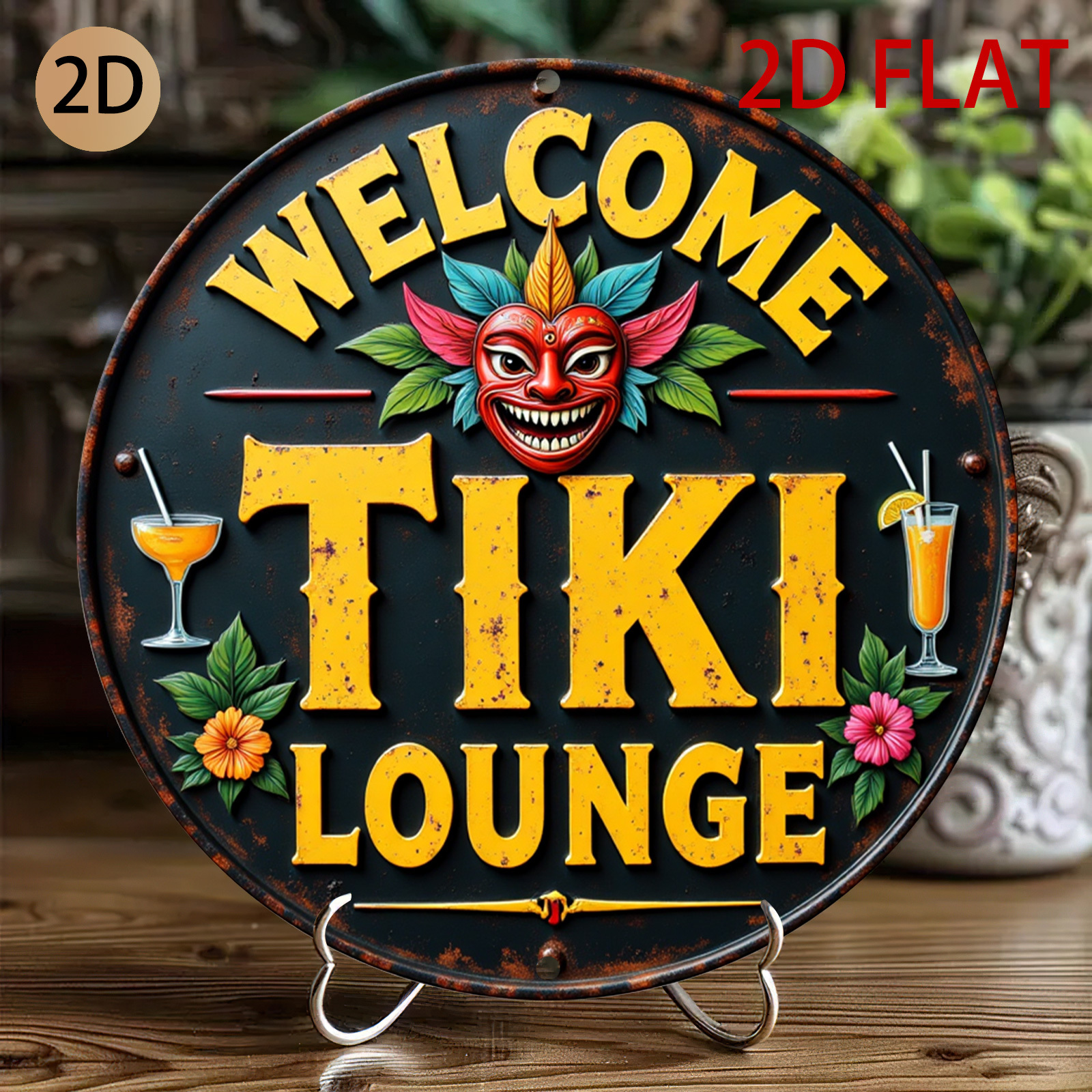 Retro Tiki Lounge Sign - Tropi – Home Bar Lounge recenzja i cena