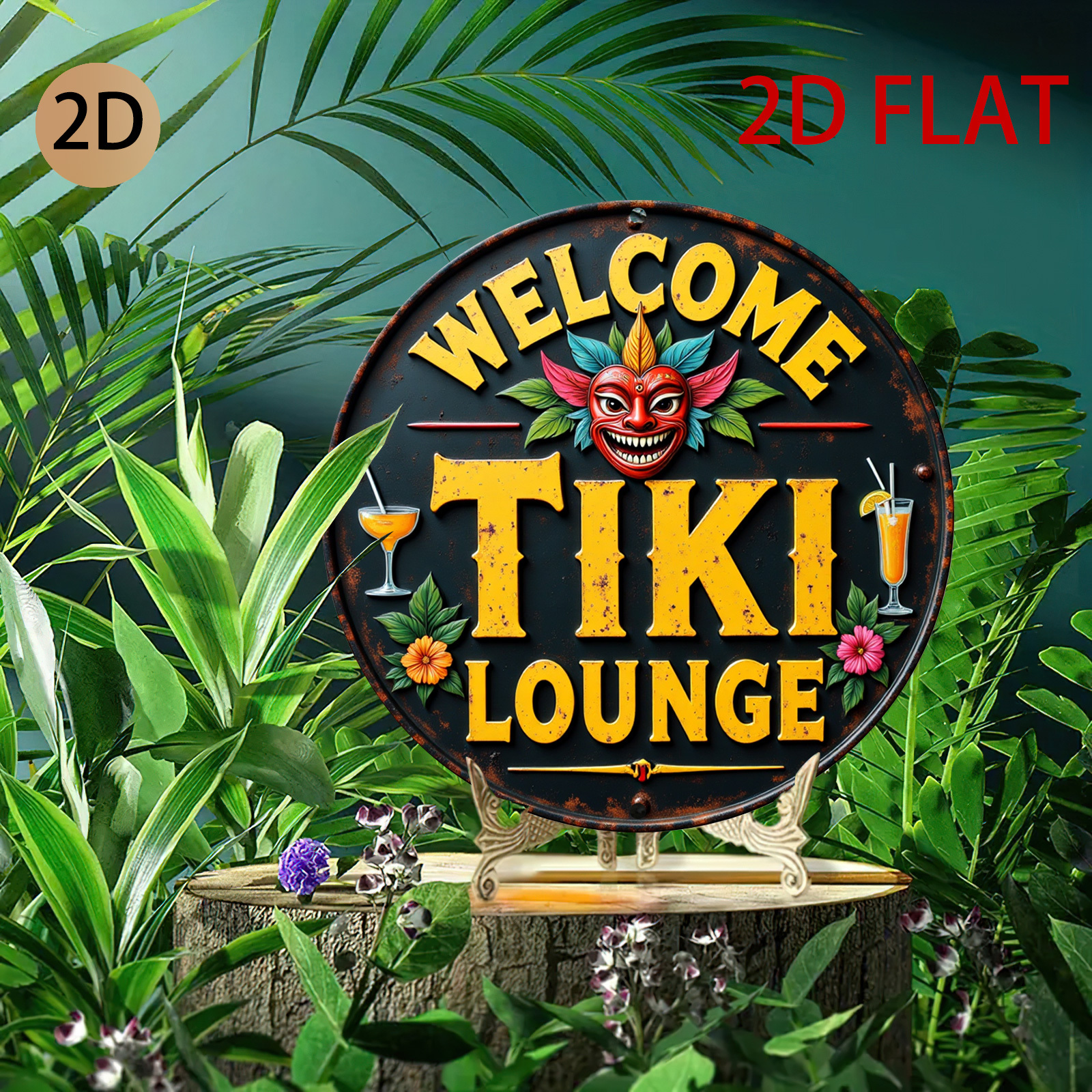 Retro Tiki Lounge Sign - Tropi – Home Bar Lounge recenzja i cena