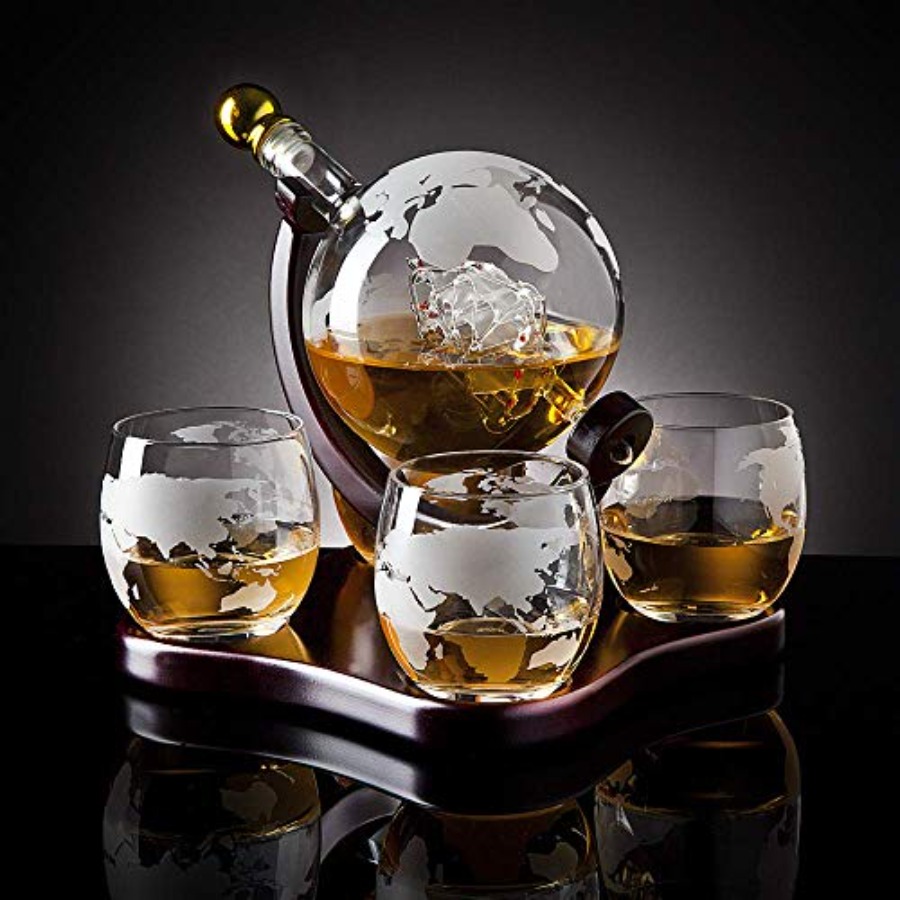 Whiskey Decanter Globe Set wit – Decanter Globe Set recenzja i cena