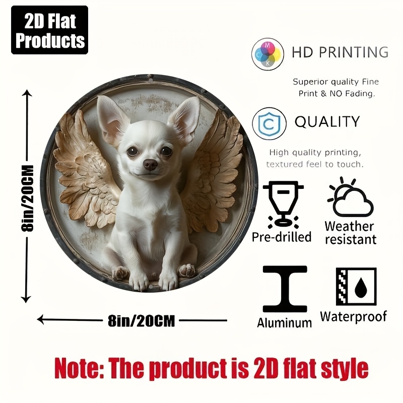 2D Flat, 1pc, Chihuahua Theme, – Home Bar And Kitchen recenzja i cena