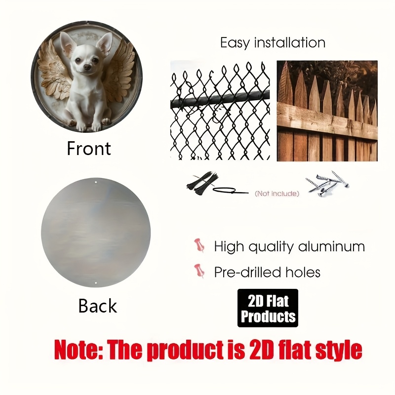 2D Flat, 1pc, Chihuahua Theme, – Home Bar And Kitchen recenzja i cena