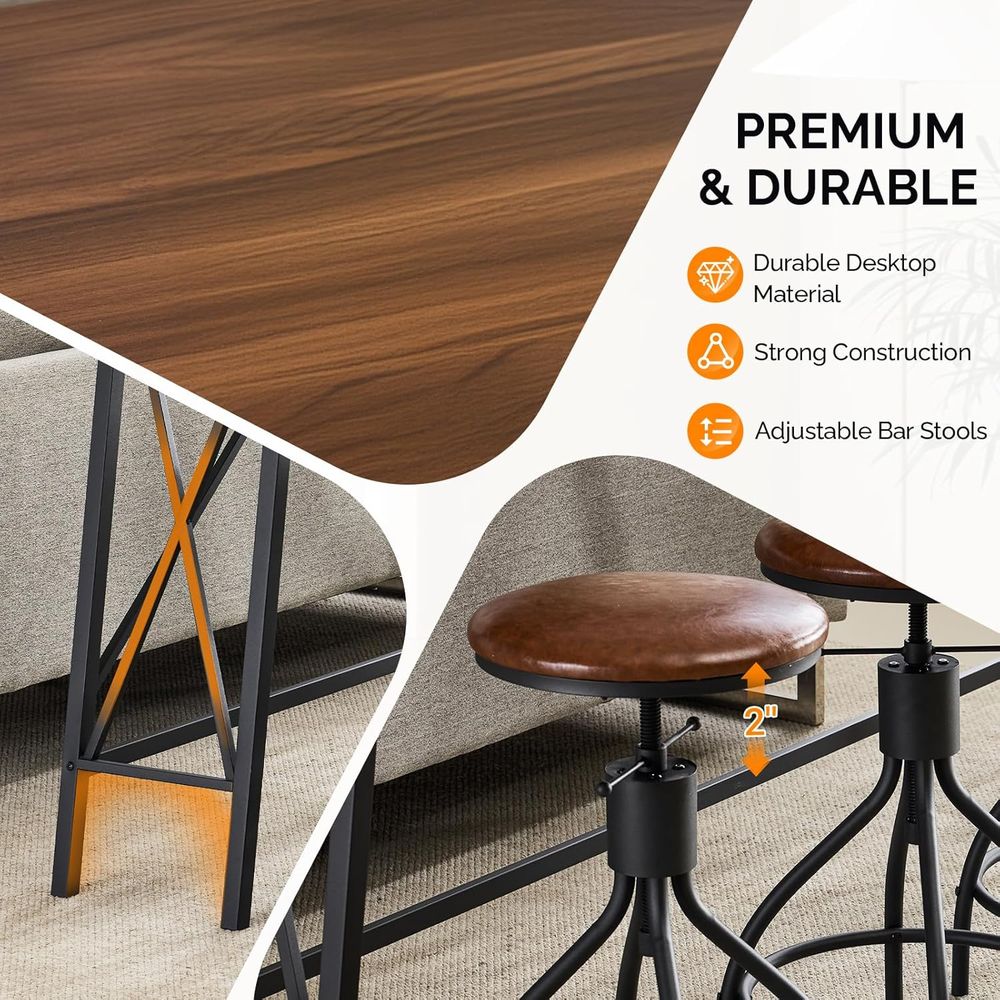 84-Inch Wooden and Metal Bar T – Home Bar Stools recenzja i cena