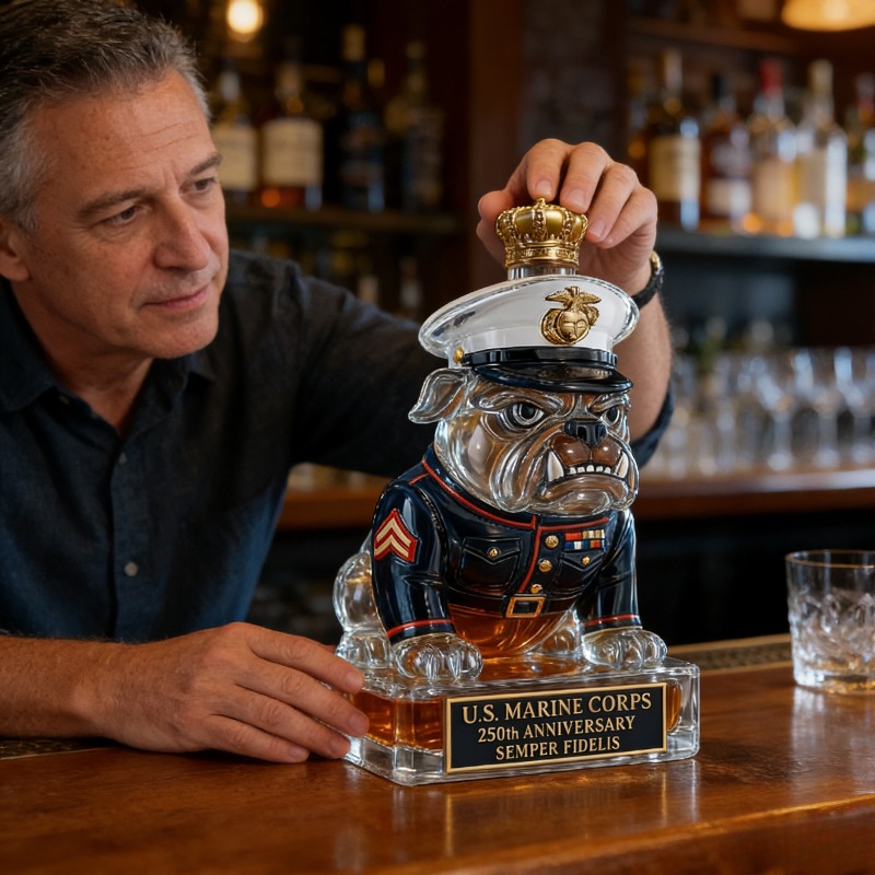 U.S. Marine Corps Bulldog Whis – Home Bar Setup recenzja i cena