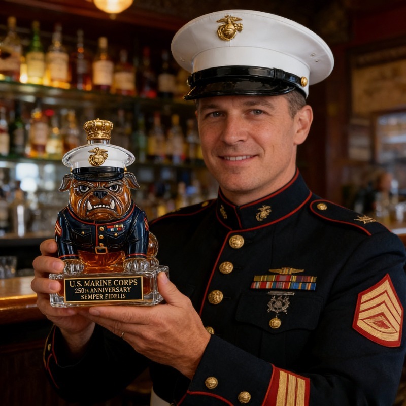 U.S. Marine Corps Bulldog Whis – Home Bar Setup recenzja i cena