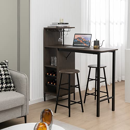 3-Piece Industrial Bar Set: Br – Home Bar Stools recenzja i cena
