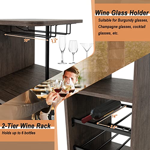 3-Piece Industrial Bar Set: Br – Home Bar Stools recenzja i cena