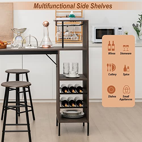 3-Piece Industrial Bar Set: Br – Home Bar Stools recenzja i cena