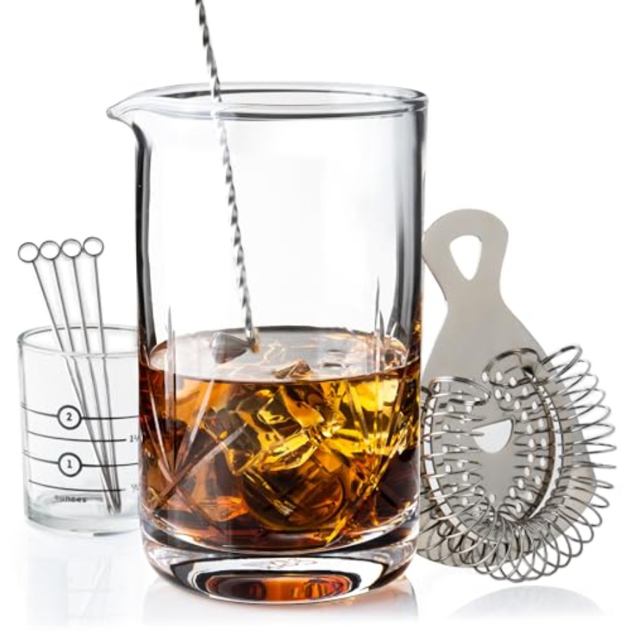 Cocktail Mixing Glass, Old Fas – Home Bar Set recenzja i cena