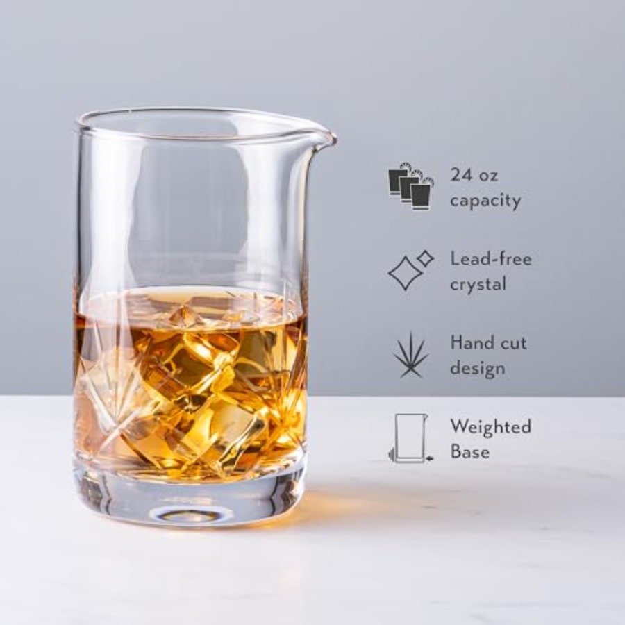 Cocktail Mixing Glass, Old Fas – Home Bar Set recenzja i cena