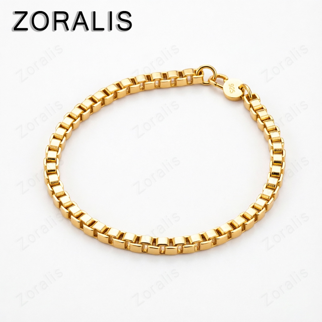 Exquisite 18K Gold 4mm Box Cha – Bar Cart Gold recenzja i cena