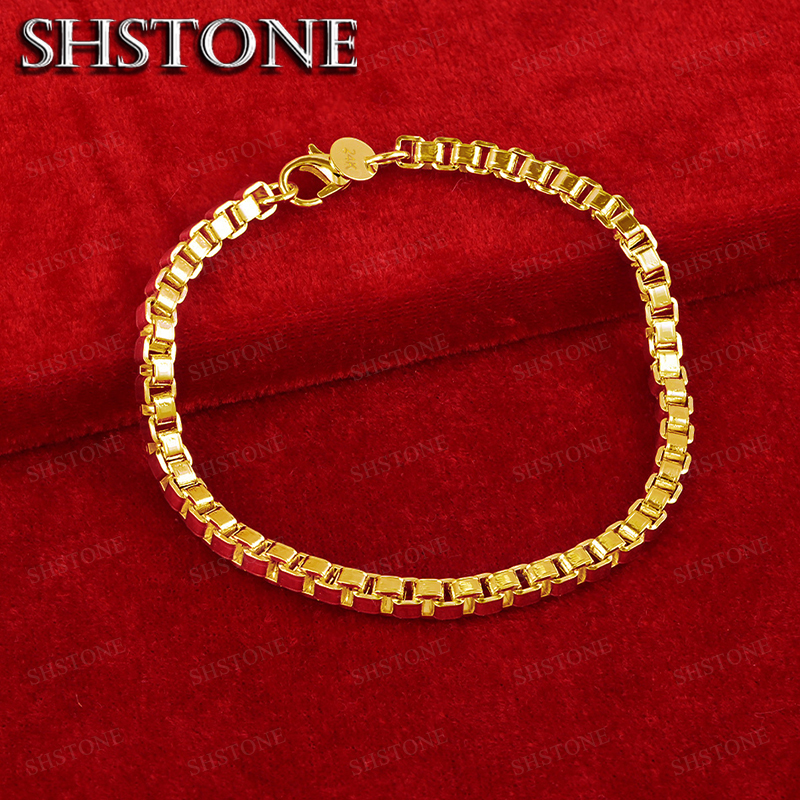 Exquisite 18K Gold 4mm Box Cha – Bar Cart Gold recenzja i cena