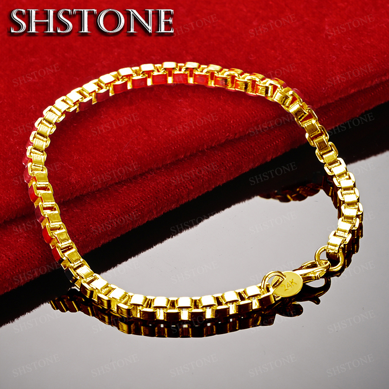 Exquisite 18K Gold 4mm Box Cha – Bar Cart Gold recenzja i cena