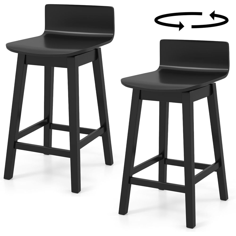 Swivel Solid Wood Bar Stools S – Home Bar Stools recenzja i cena
