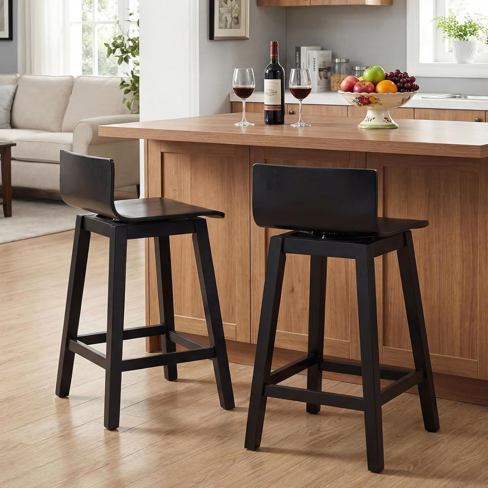 Swivel Solid Wood Bar Stools S – Home Bar Stools recenzja i cena
