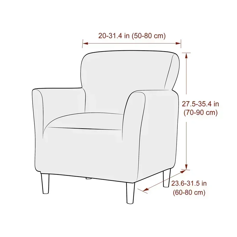 1PC Jacquard Tub Armchairs Cha – Home Bar Lounge recenzja i cena