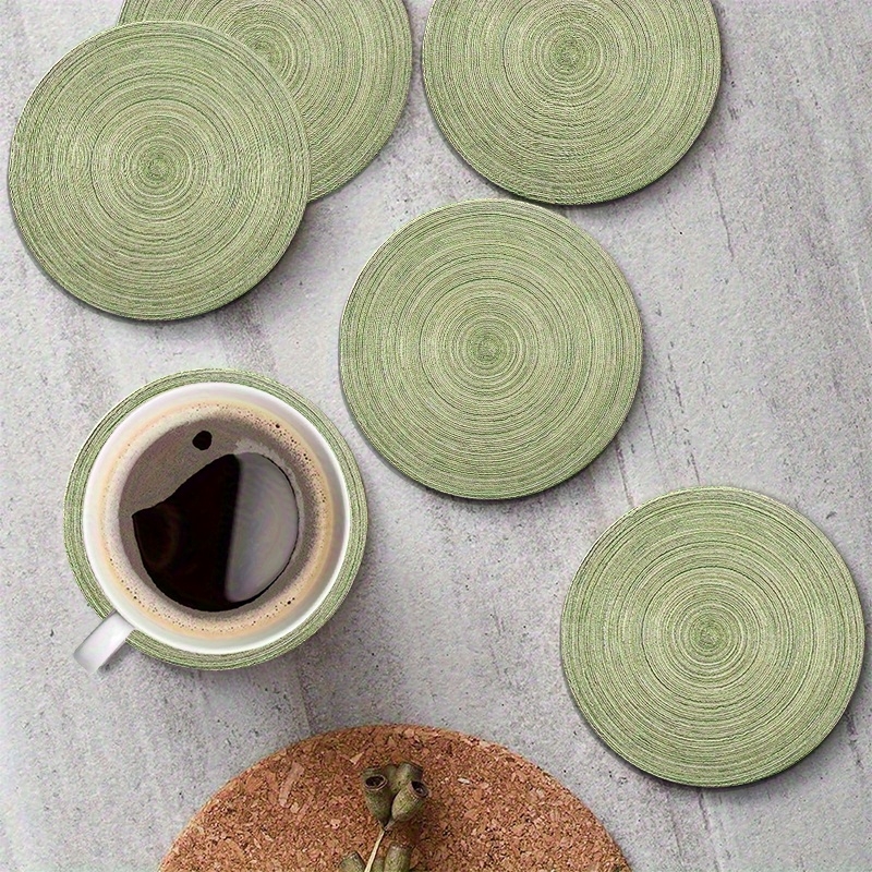 6pcs 4in Round Retro Green Gro – Home Bar Setup recenzja i cena